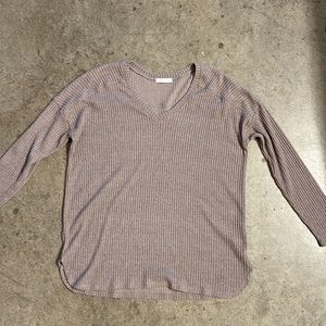 Soft Brown Long Sleeve Top, Size L